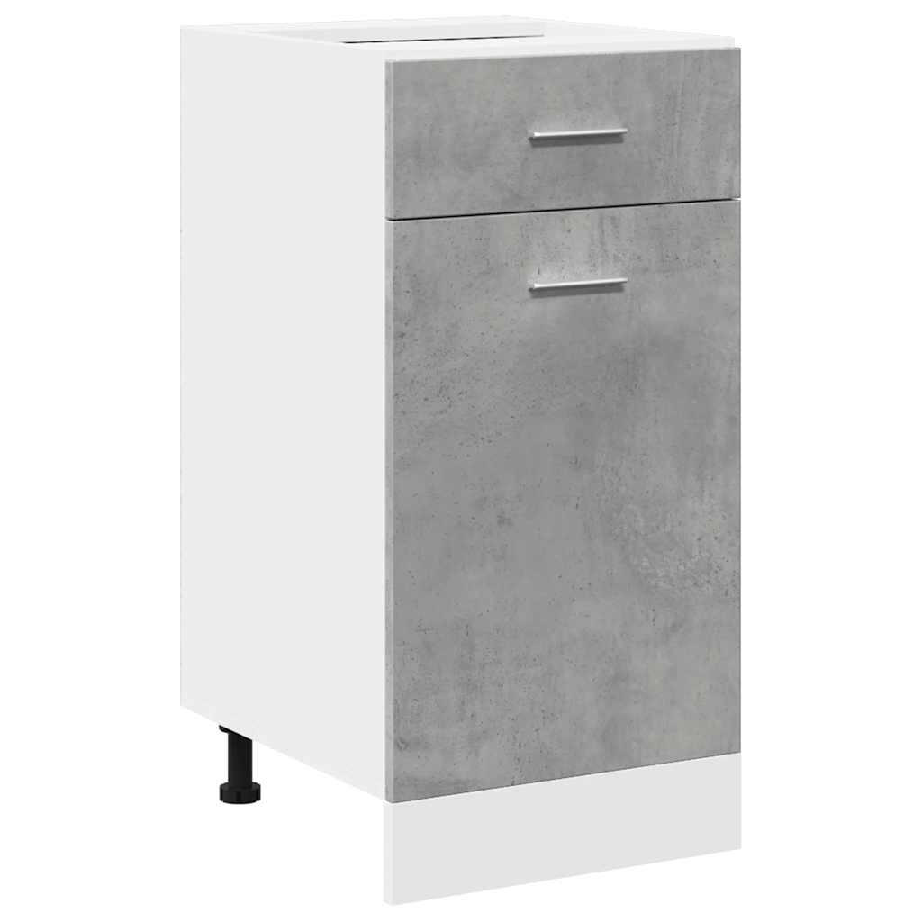 vidaXL Küchenunterschrank Hellgrau 40x81.5x46 cm
