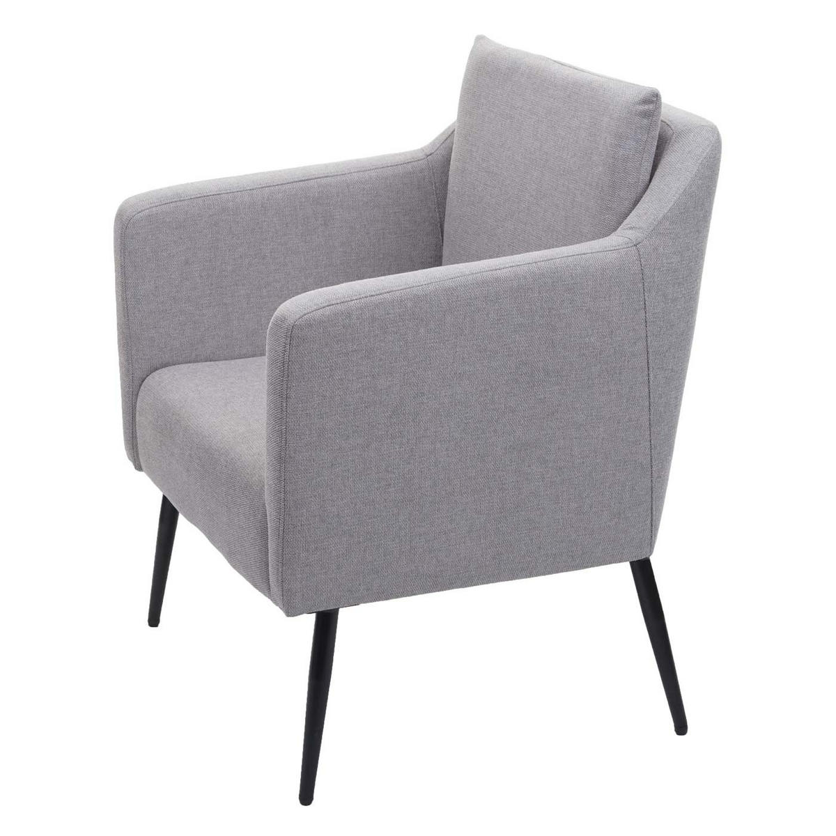 RELAXSESSEL H93A Hellgrau - Hellgrau, Textil (70/92/70cm) - MCW