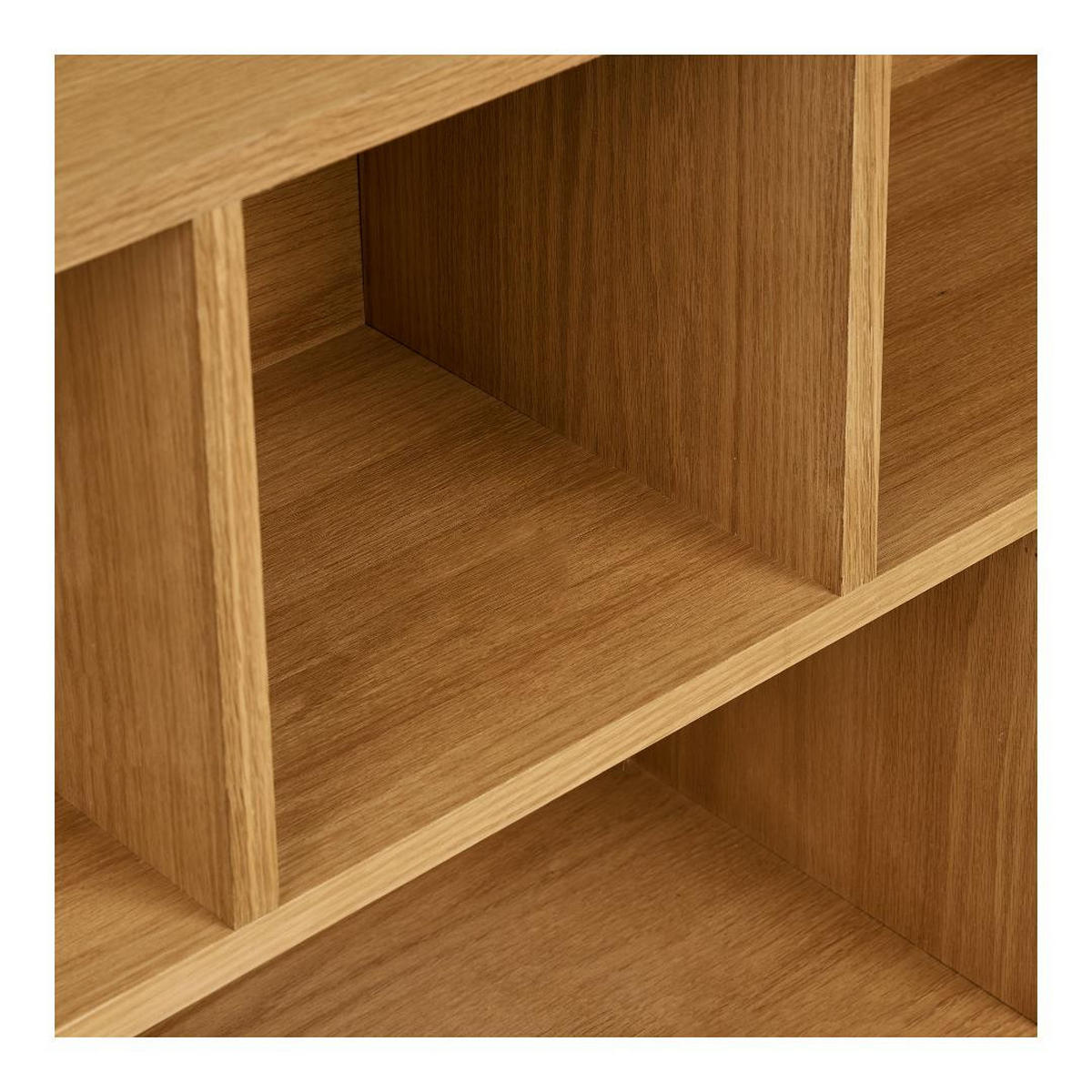 REGAL, Kria, Eiche, MDF, 112 x 30 x 105 cm - Eichefarben, Holzwerkstoff (112/105/30cm) - ebuy24