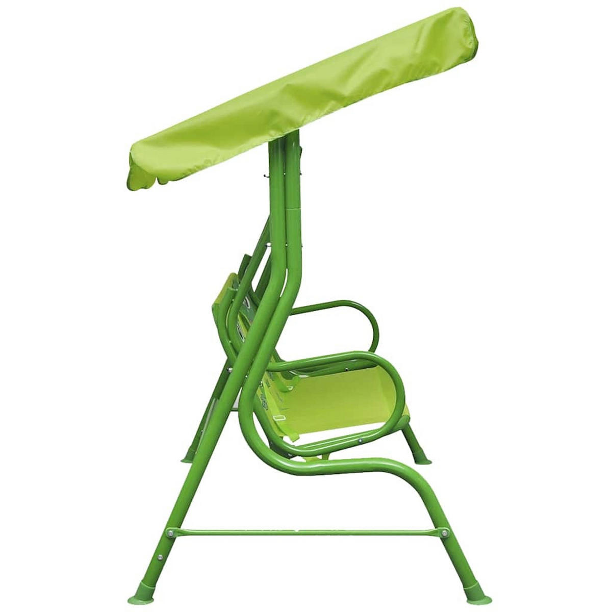 KINDER-HOLLYWOODSCHAUKEL Grün - Grün, Textil (115/110/75cm) - vidaXL