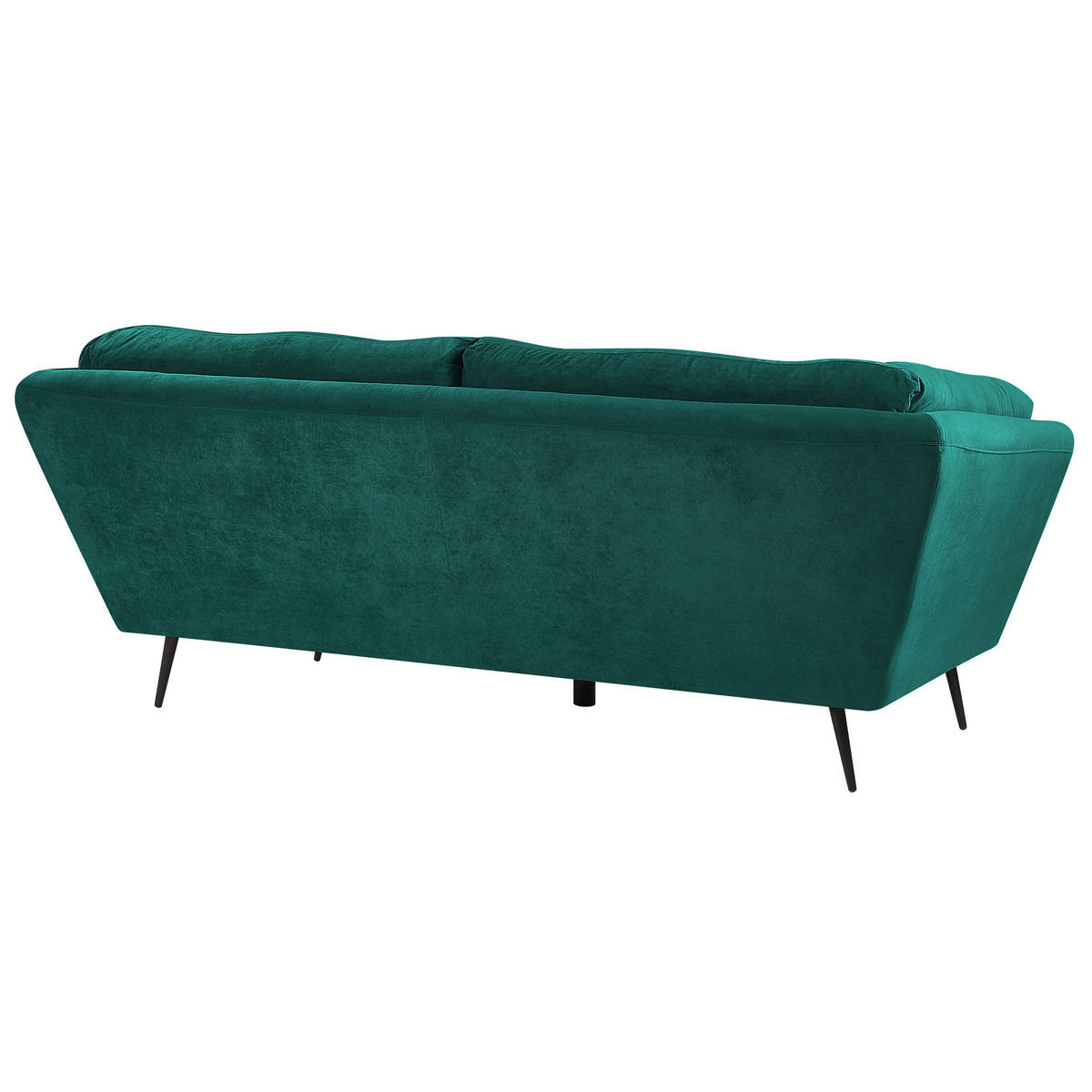 3-SITZER-SOFA Samtstoff Smaragdgrün Lenvik - Hellgrün, Textil (210/75/90cm) - Beliani