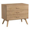 KOMMODE mit 3 Schubladen - L100 cm - Nautis - Eichefarben, Holzwerkstoff (58/86.5/100cm) - Calicosy