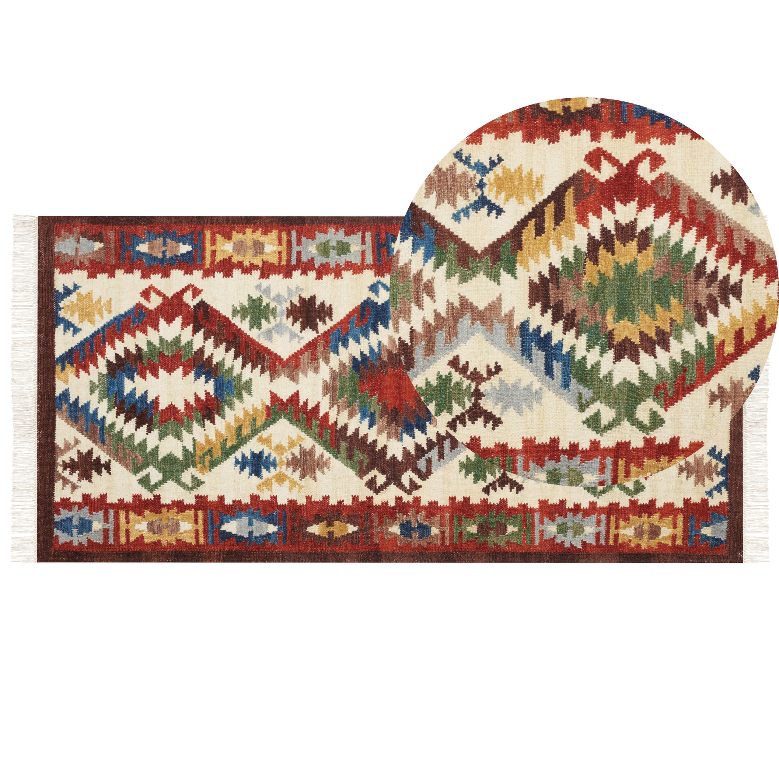 KELIM-TEPPICH Arevik 150/80 cm - Multicolor, Textil (80/150cm) - Beliani