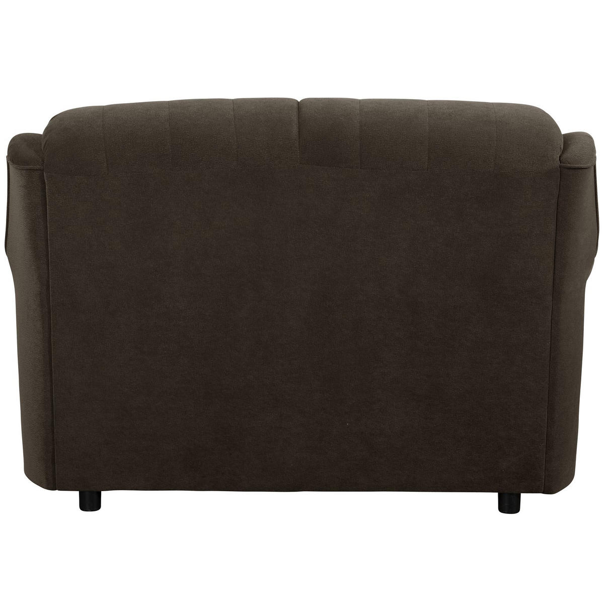 SOFA 2-Sitzer Kaylyn Flockstoff braun - Braun, Kunststoff (133/89/83cm) - 58aufmkessel