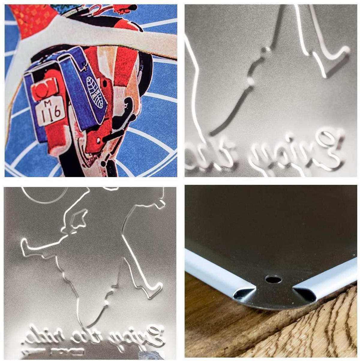 BLECHSCHILD 15/20 cm Pan Am Enjoy the Ride - Multicolor, Metall (15/20cm) - Nostalgic-Art