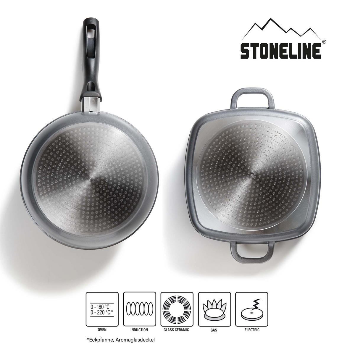 KOCHGESCHIRR-SET 13-TEILIG - Grau, Metall - Stoneline
