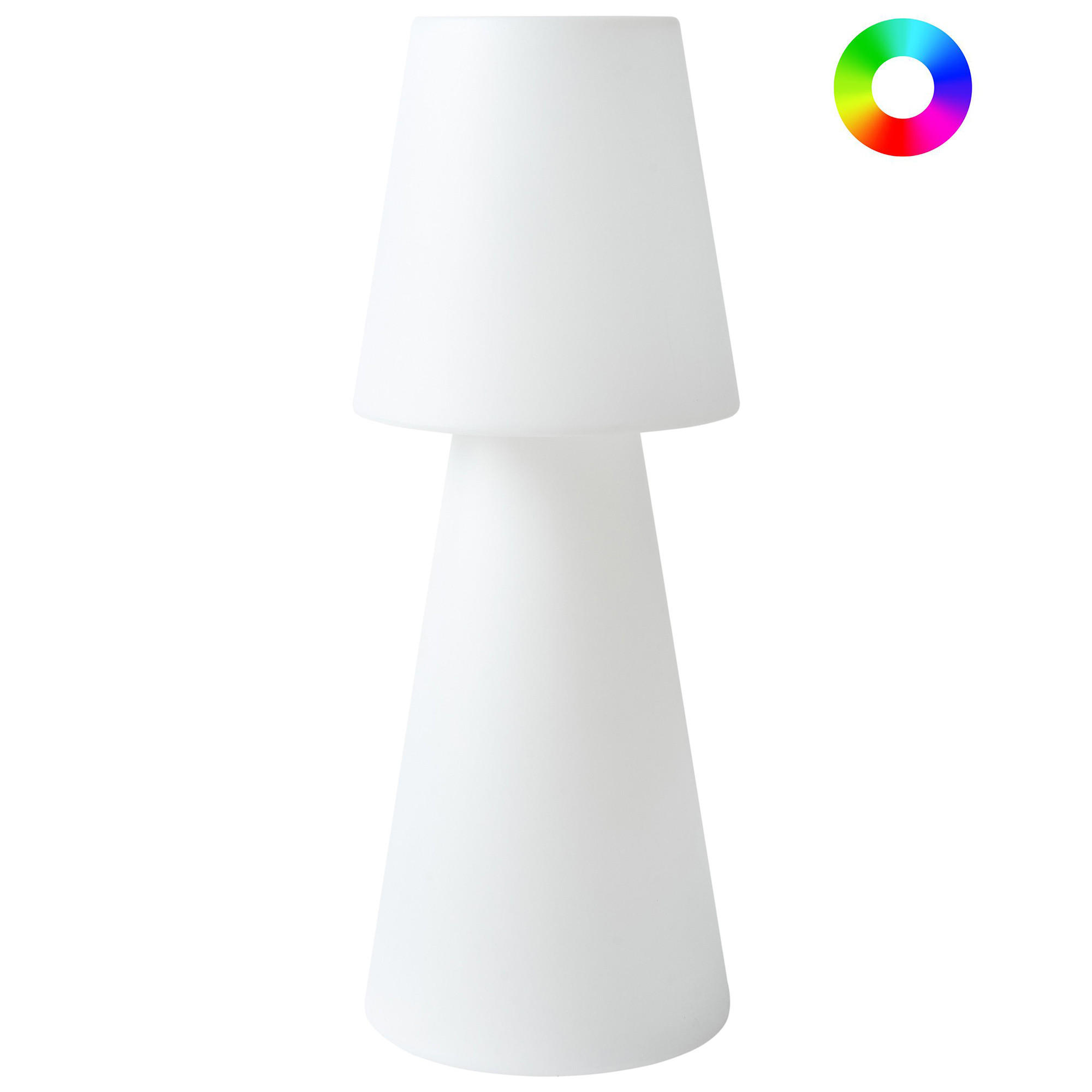 LED-LAMPE Weiß Sabanas - Weiß, Kunststoff (30/30/80cm) - Beliani