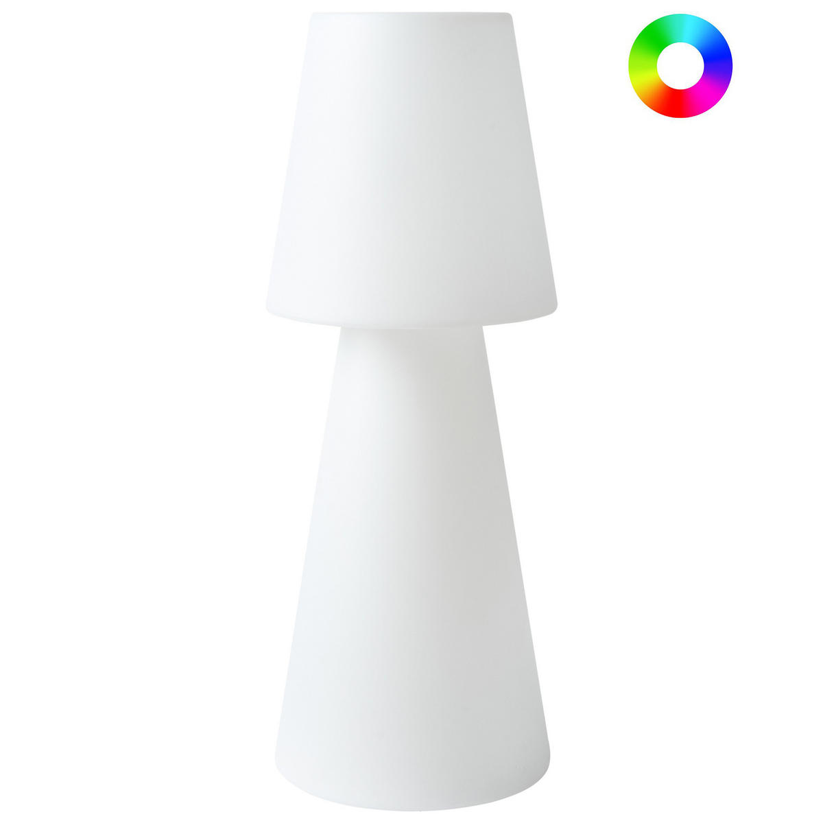 LED-LAMPE Weiß Sabanas - Weiß, Kunststoff (30/30/80cm) - Beliani