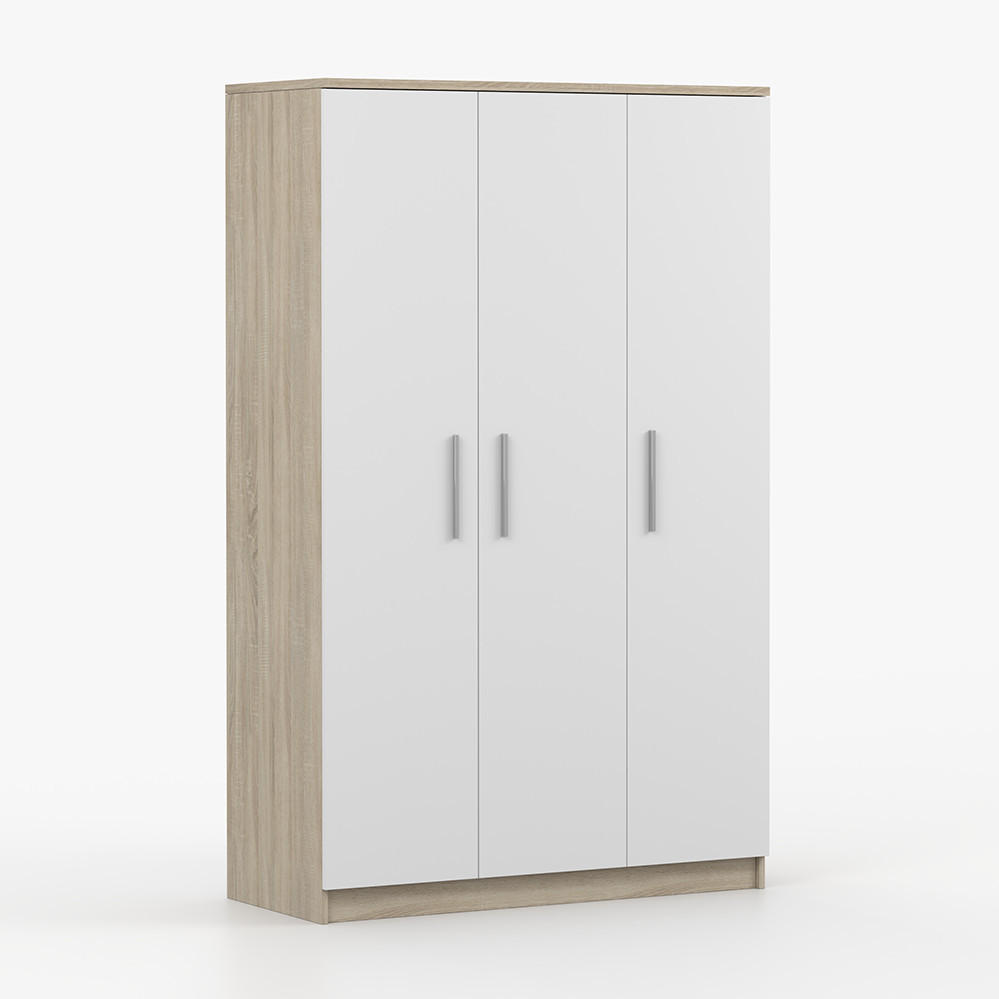 imoebel24 Kleiderschrank Weiß 80x192x50 cm