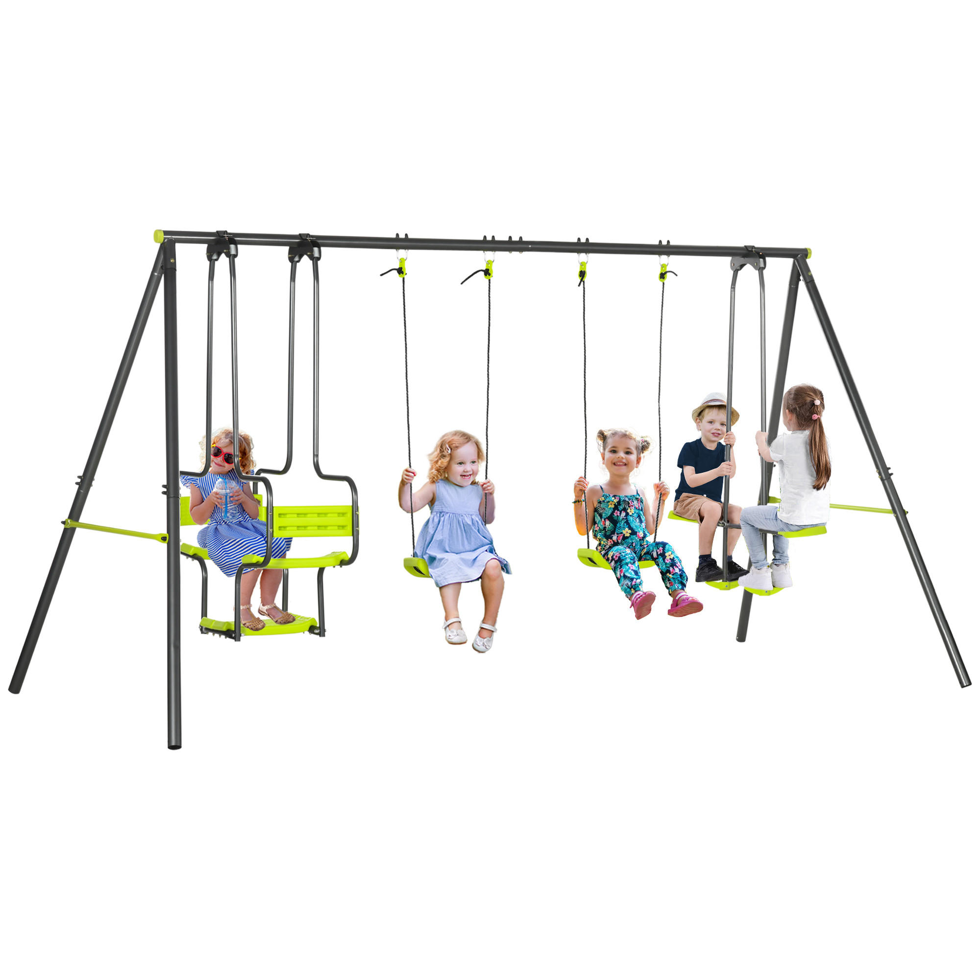 SCHAUKEL DE-17960 Grau - Grün, Metall (184/355cm) - ComfortXL