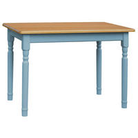 KOMA Esstisch KM851560 aus massivem Kiefernholz, 80 × 80 cm, Blau / Erle gebeizt - Blau, Holz (80/75/80cm) - Koma