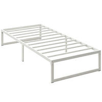 BETTGESTELL Metall Weiß - Weiß, Metall (90/200cm) - HOMCOM