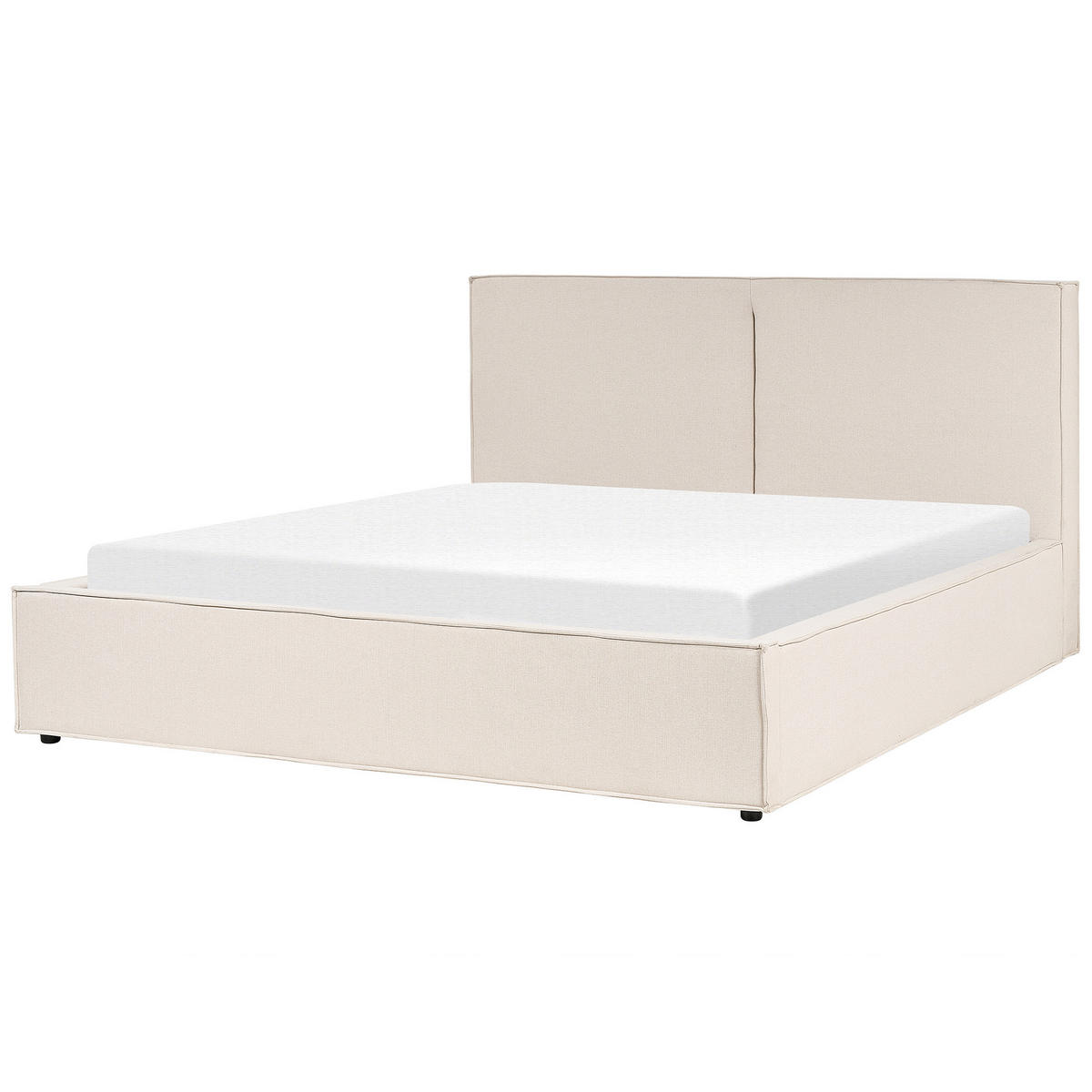 POLSTERBETT 180/200 cm Beige Moissac - Beige, Holz/Textil (180/200cm) - Beliani