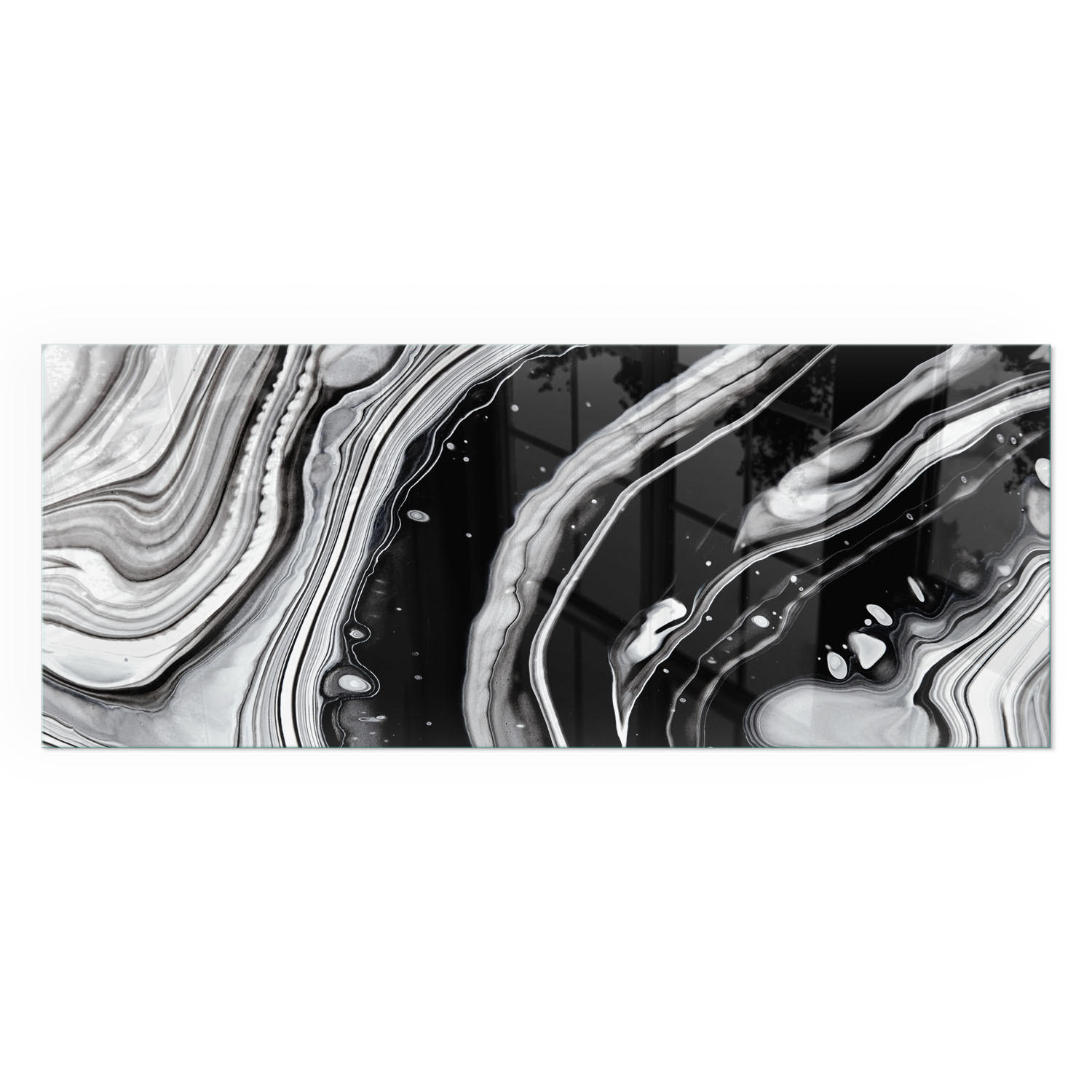 GLASPLATTE für Kamin 125x50 cm - Multicolor, Glas (125/50/0.4cm) - TULUP