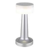 LED TISCHLEUCHTE Angelika Messing - Silberfarben, Kunststoff (9.5/9.5/21.5cm) - Globo Lighting