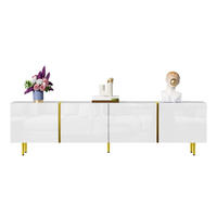 LOWBOARD 170/35/46 cm Weiß aus MDF mit 4 Türen - Weiß, Holzwerkstoff (35/46/170cm) - OKMYHOME