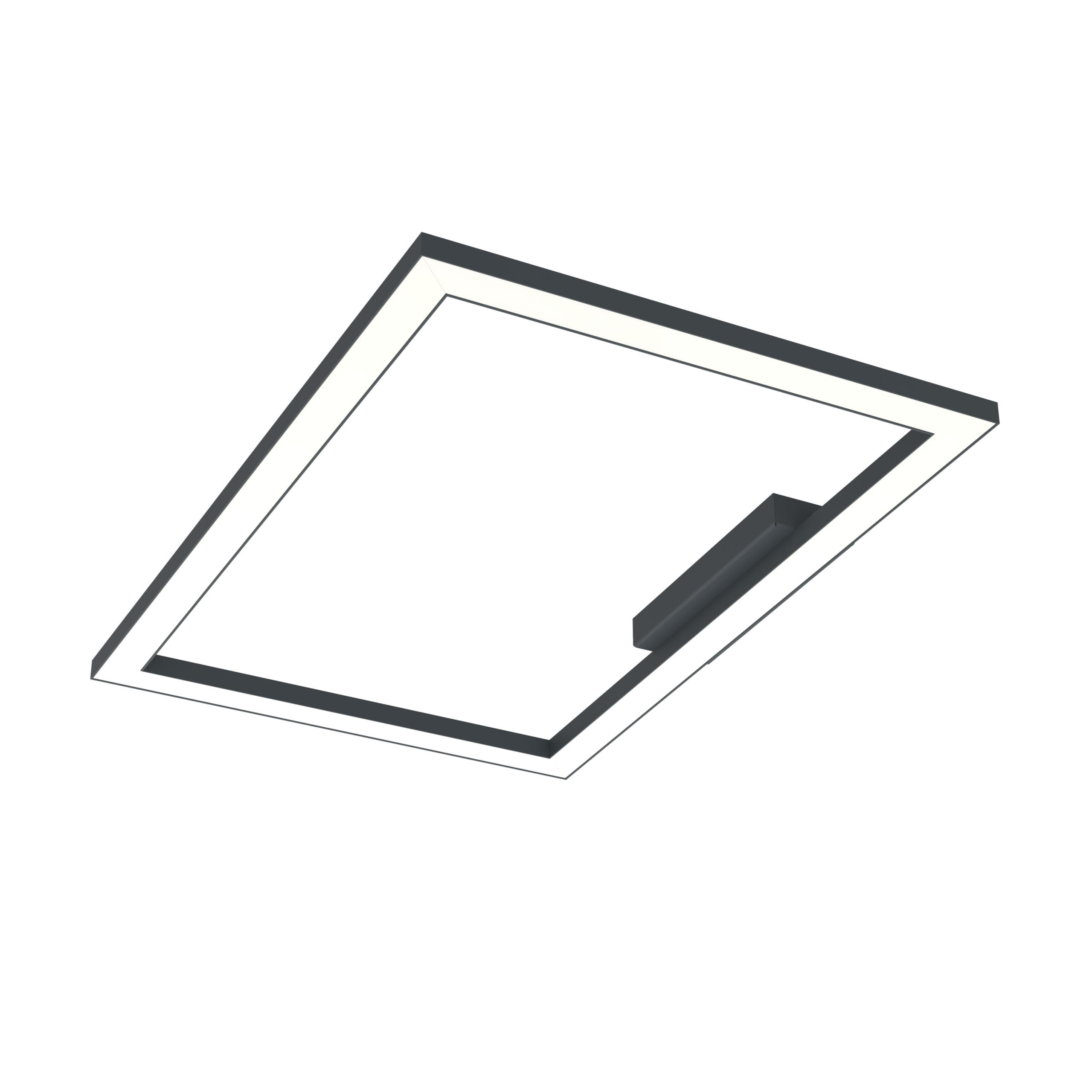LED-DECKENLEUCHTE - Anthrazit, Metall (40/60/100cm) - Lumicom