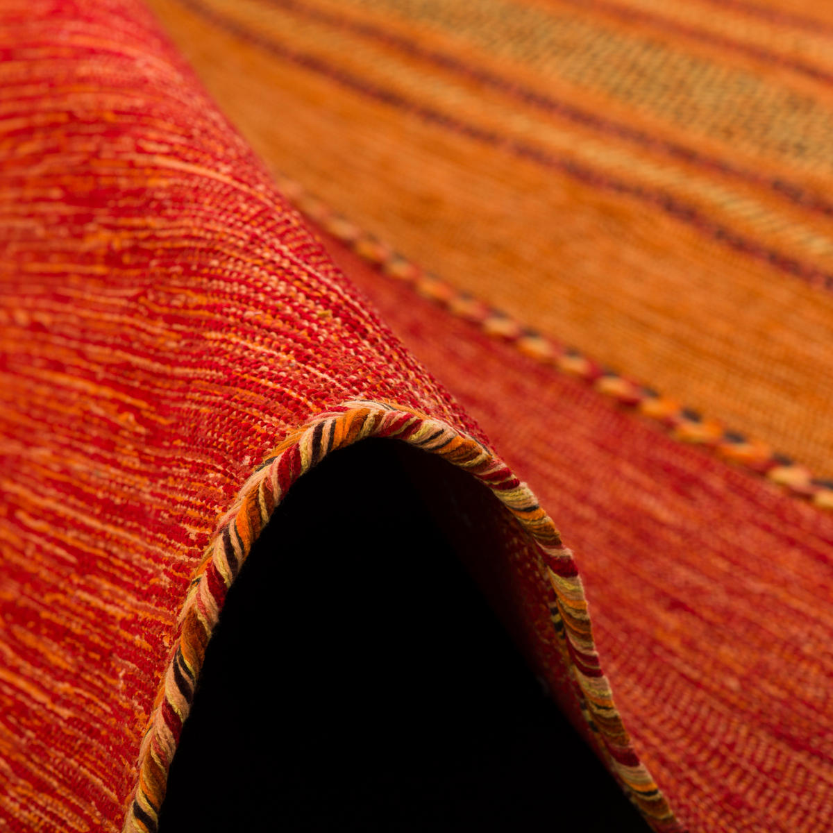 NATUR TEPPICH KELIM NAVARRO - Terracotta, Textil (170/240cm) - Pergamon