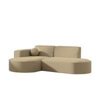 ECKSOFA Sunday Xs - Beige, Holzwerkstoff (236/78/165cm) - Fun Möbel