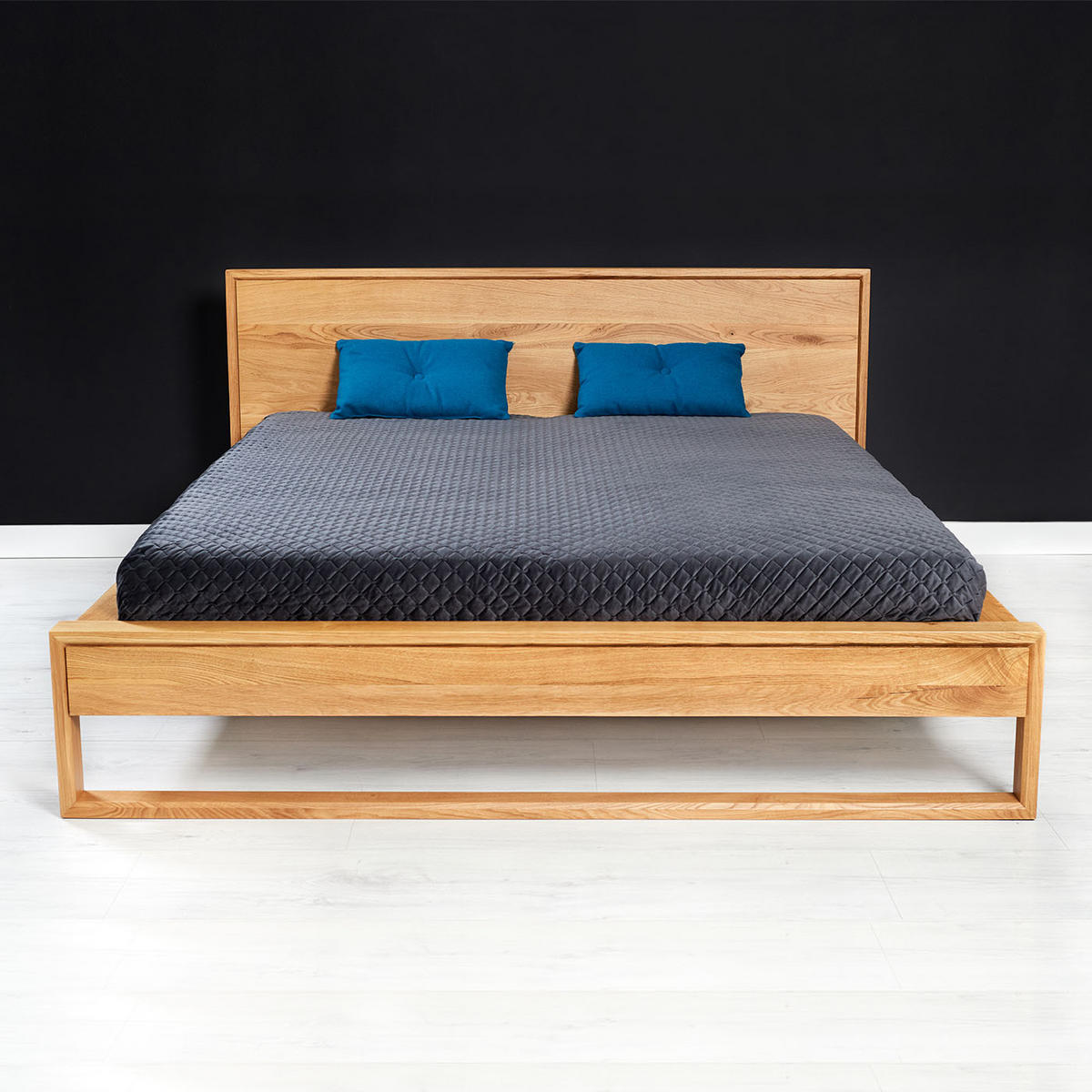 MASSIVHOLZBETT Modena aus Eiche 200x220 cm - Eichefarben/Naturfarben, Holz (200/220cm) - Danzz