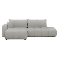 ECKSOFA Furyn O, Seite: Links - Schwarz/Grau, Holzwerkstoff/Kunststoff (262/145cm) - MIRJAN24