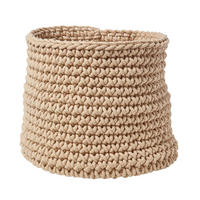 AUFBEWAHRUNGSKORB Baumwolle 42/37 cm - Beige, Textil (42/42/37cm) - Homescapes