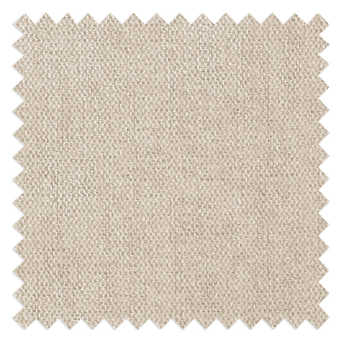 ECKSOFA mit breitem Ottomane - Webstoff - Chromfarben/Beige, Textil/Metall (244/170cm) - home24