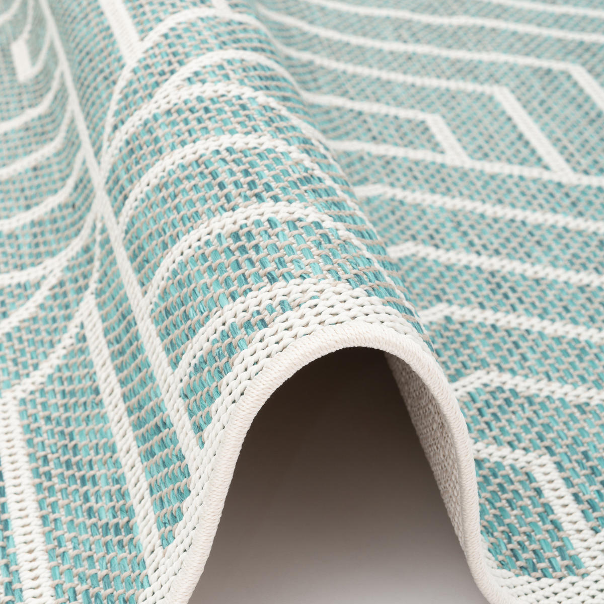 IN & OUTDOOR TEPPICH FLACHGEWEBE OTTAWA TREND - Mintgrün, Textil (80/150cm) - Pergamon