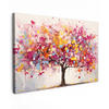 LEINWANDBILD Aquarell - Baum - Kunst - Abstrakt Wanddeko 90x60 cm - Multicolor, Textil (90/60cm) - MuchoWow