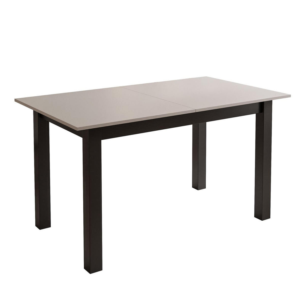 ESSTISCH ARTON 140-195 cm für 6-8 Personen - Beige/Schwarz, Holzwerkstoff/Metall (140/80/77cm) - Lookway
