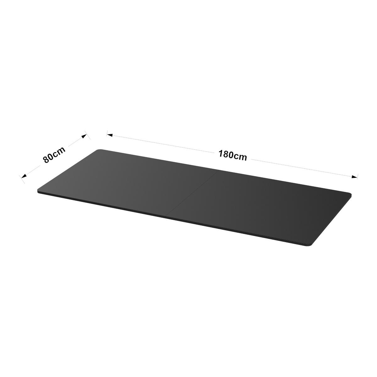 TISCHPLATTE Kirkkonummi - Schwarz, Holzwerkstoff (180/80/1.5cm) - pro.tec