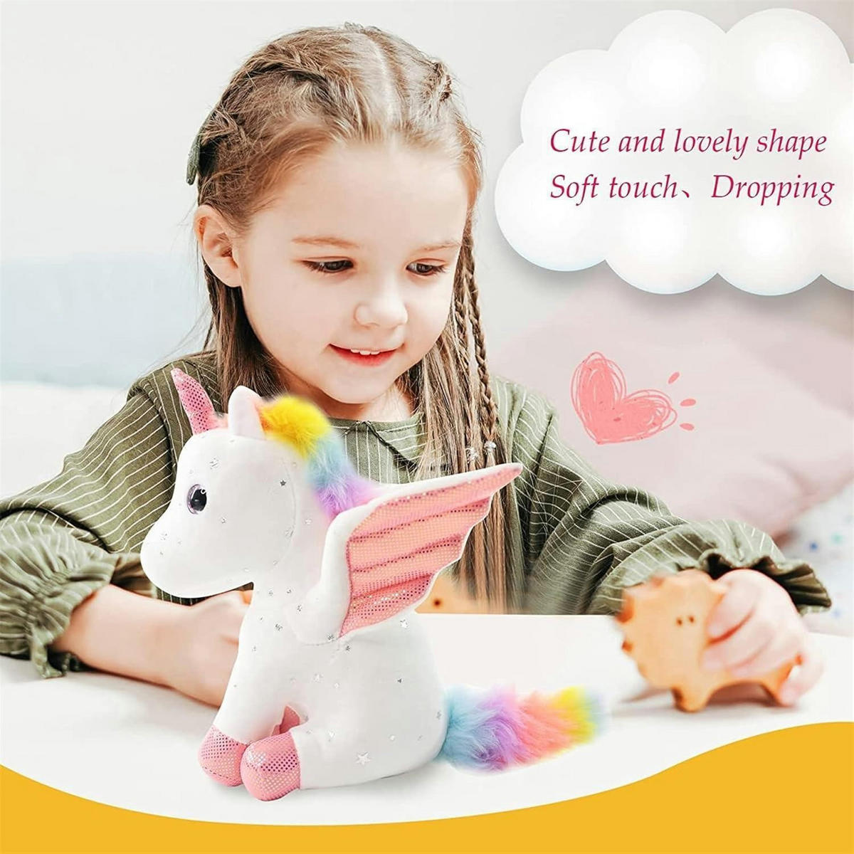 PLÜSCHTIER Einhorn 20 cm - Multicolor, Textil (15/28cm)