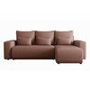 ECKSOFA Travis mit Bettkasten und Schlaffunktion, L-Form, Cord, Universal - Lila, Holzwerkstoff (248/148cm) - 4ALL HOME