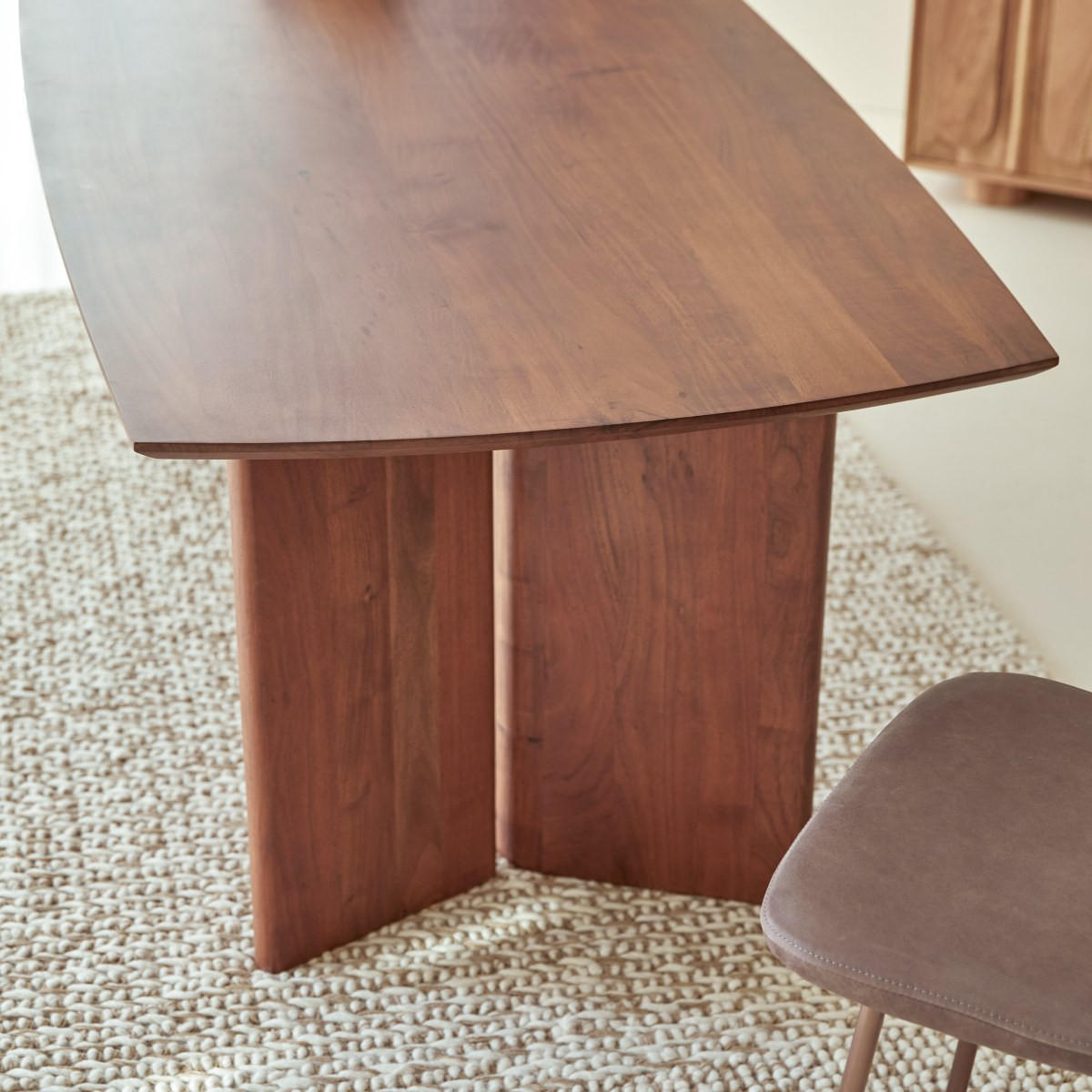 TISCH Suzanne Braun aus Akazie - Braun, Holz (90/200/75cm) - Tikamoon