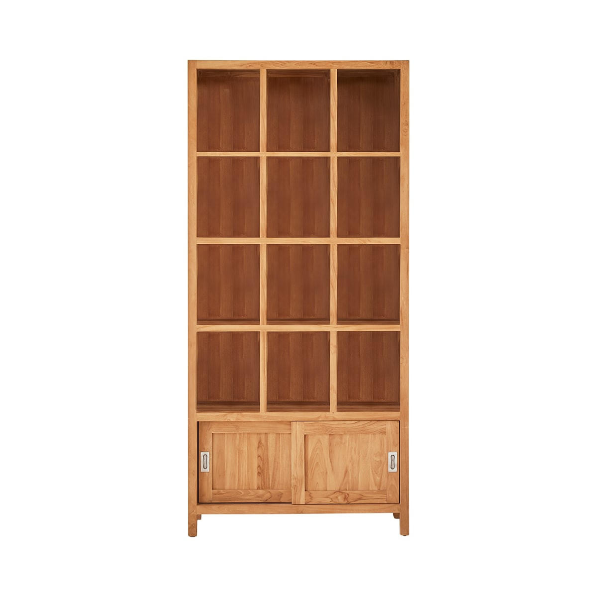 BÜCHERREGAL Coffee Tek Natur aus Teak - Naturfarben, Holz (100/215/35cm) - Tikamoon