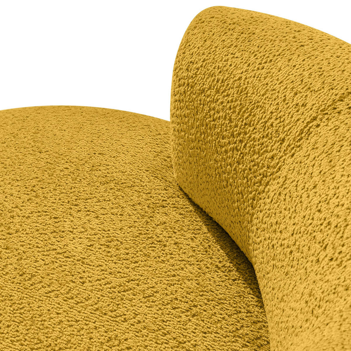 DREHSESSEL VIRA, Gelb, Chenille - Gelb/Schwarz, Holz/Holzwerkstoff (105/76/100cm) - KONSIMO®