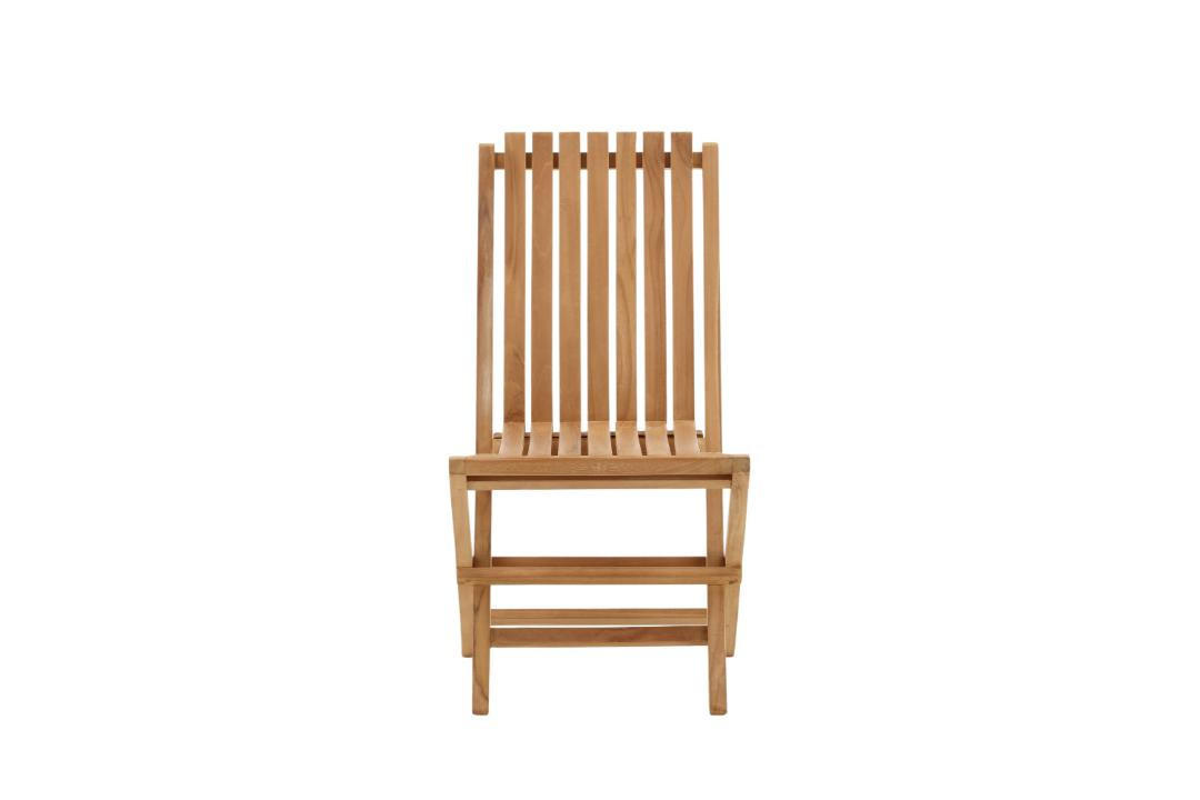 GARTENSTUHL, Ghana, Natur, Teak., 48 x 47 x 93 cm - Naturfarben, Holz (48/93/47cm) - ebuy24