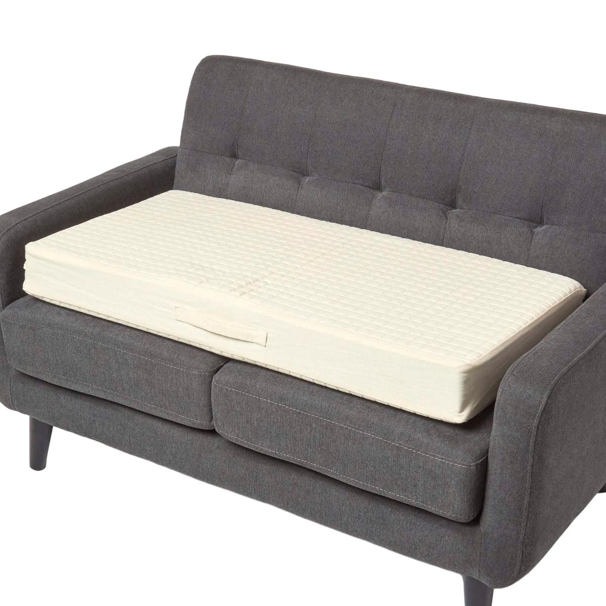 SOFA-AUFLAGE creme 100/50/10 cm – Sitzkissen orthopädisch - Creme, Textil (100/50/10cm) - Homescapes