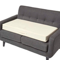 SOFA-AUFLAGE creme 100/50/10 cm – Sitzkissen orthopädisch - Creme, Textil (100/50/10cm) - Homescapes