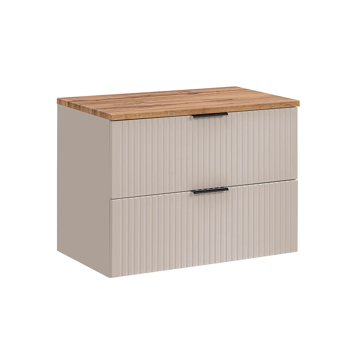 WASCHTISCHUNTERSCHRANK 80.6cm Adriel Beige - Beige, Holzwerkstoff (80.6/59/46cm) - Petits-meubles
