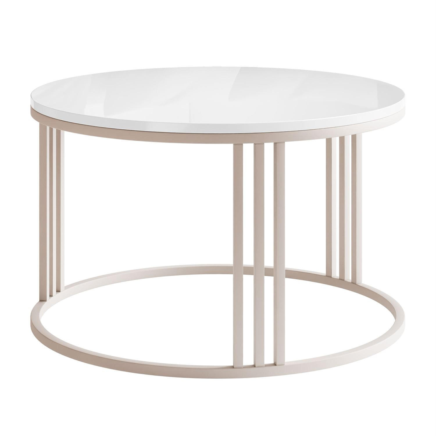Lookway Couchtisch Kaschmir, Weiß 70x48x70 cm
