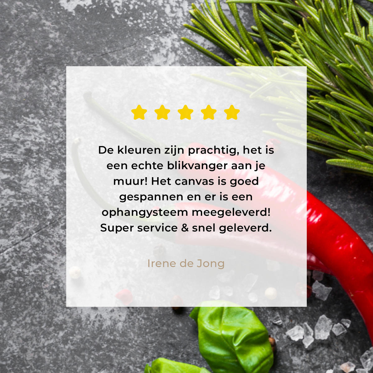 LEINWANDBILD Pfeffer - Kräuter - Gewürze - Beton Wandbilder 80x60 cm - Dunkelgrau, Textil (80/60cm) - MuchoWow