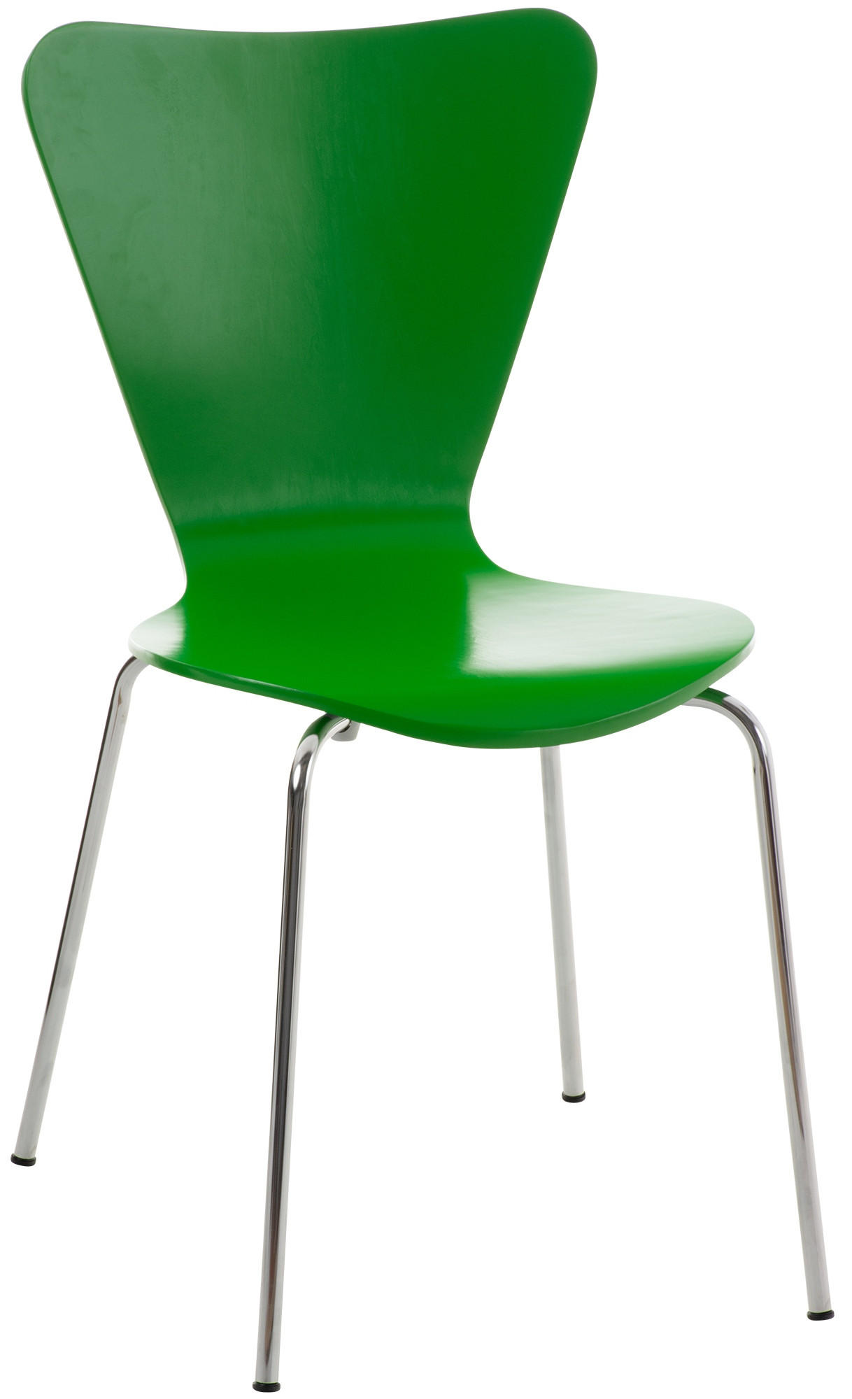 BESUCHERSTUHL Holz grün - Grün, Holz/Metall (45/85/49cm) - CLP