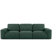3-SITZER SOFA ZUCCO, Grün - Grün, Holz/Holzwerkstoff (292/85/100cm) - KONSIMO®