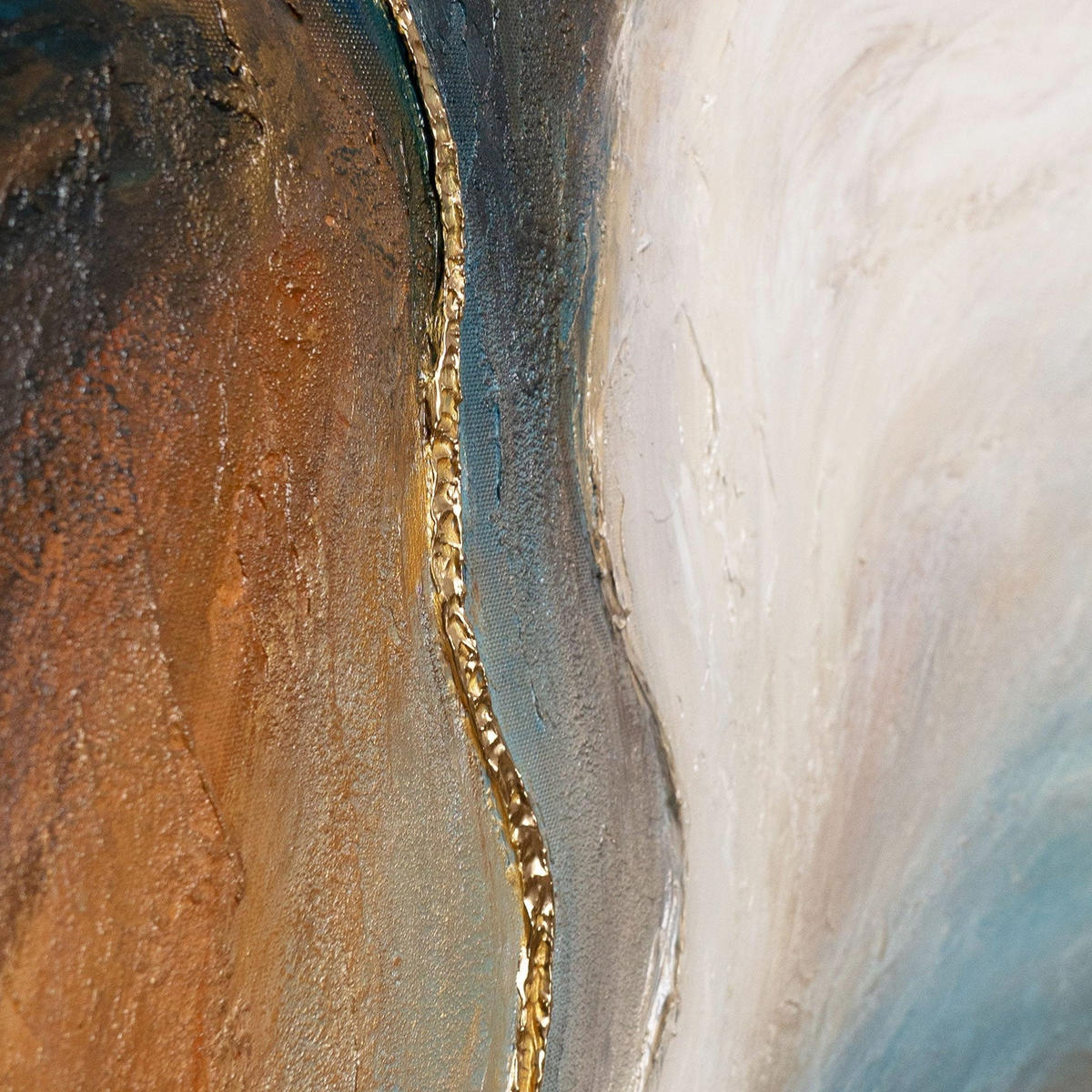 GEMÄLDE Vergehen der Zeit Schattenfugenrahmen Eichefarben 60x40 cm - Eichefarben, Holz (60/40cm) - YS-art gallery