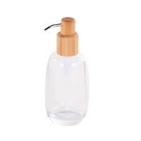 SEIFENSPENDER Glas Bambus Lina - Transparent, Glas (7.7/18.7/7.7cm)