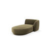 CHAISELONGUE rechts Miley aus Samt grün - Grün, Textil (90/70/156cm) - Micadoni
