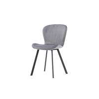 ESSZIMMERSTUHL LILJA Grau 48x50x80 cm - Grau, Textil (48/80/50cm) - FURNLUX
