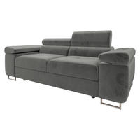 SOFA Torezio 2 - Grau, Holz/Textil (198/90/102cm) - MIRJAN24