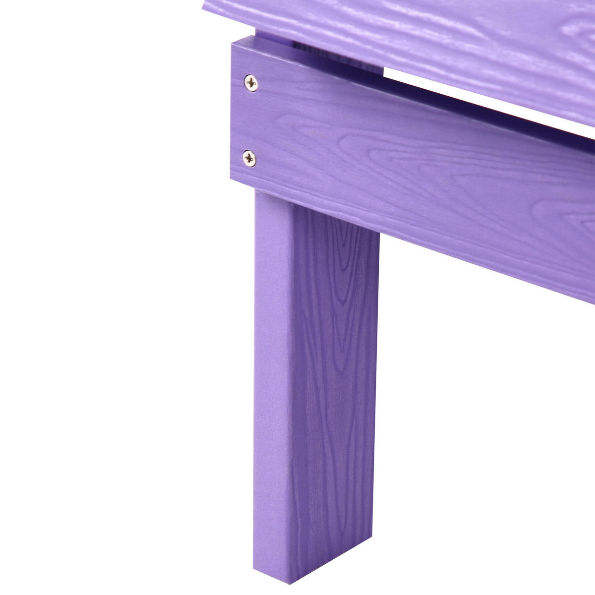 GARTENSTUHL Holzwerkstoff Purpur Adirondack - Violett, Kunststoff (75/88/88cm) - Beliani